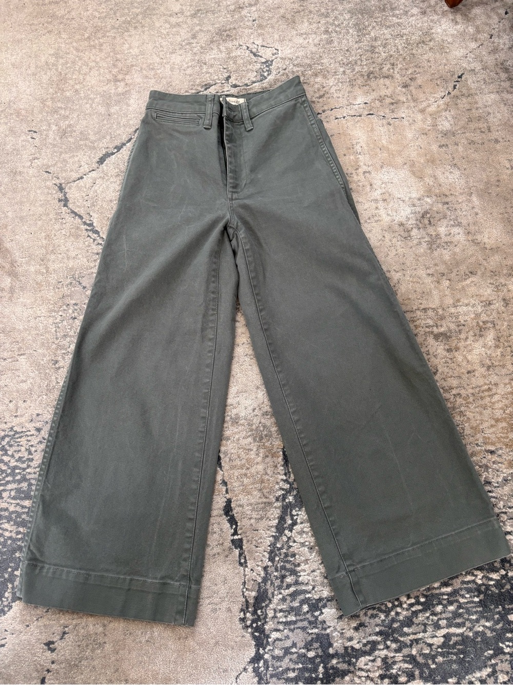 Madewell Wide-Leg Olive Green